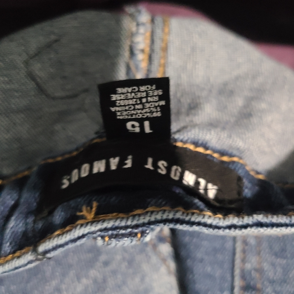 Distressed Denim Shorts - Picture 2 of 4